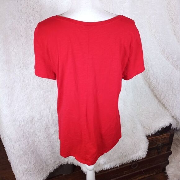 LOFT VINTAGE SOFT RED TEE-SHIRT SZ.L EUC - Picture 3 of 5